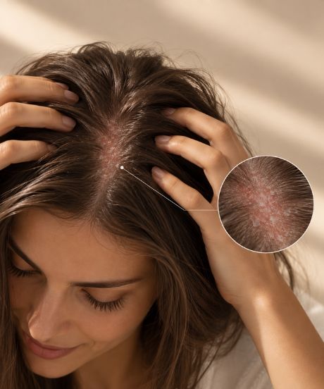 Trattamento per l'equilibrio del cuoio capelluto arrossato e desquamato